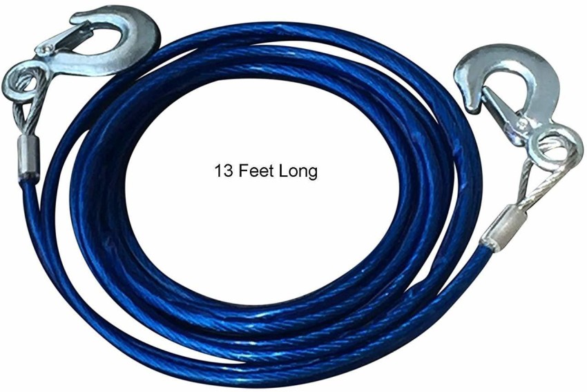 RHONNIUM Towing Rope Chain Cable - Heavy Duty Steel - 13 Feet Long, .31  Inch Thick - Keep on hand for Cars, Boats or Any Tow Emergency 4.5 m Towing  Cable Price