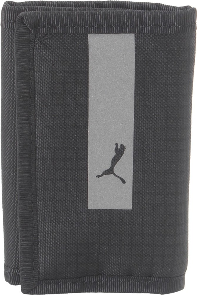 PUMA Men Casual Black Fabric Wallet Black Price in India Flipkart