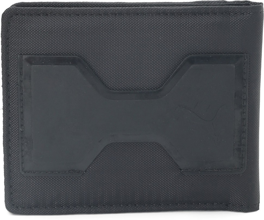 PUMA Men Casual Black Fabric Wallet Black Price in India