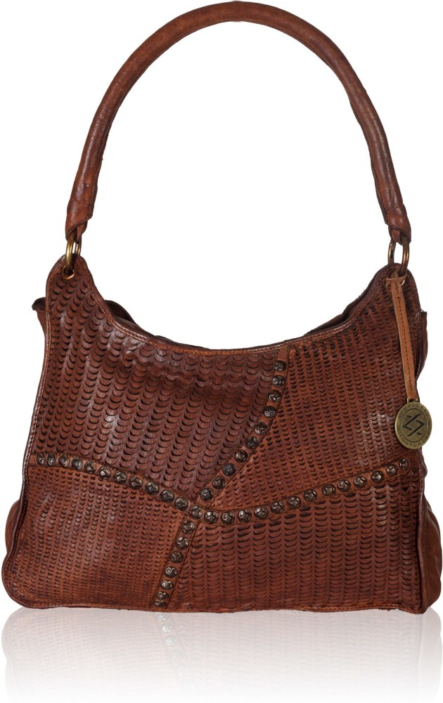 Buy Kompanero Women Brown Hand-held Bag Tan Online @ Best Price in
