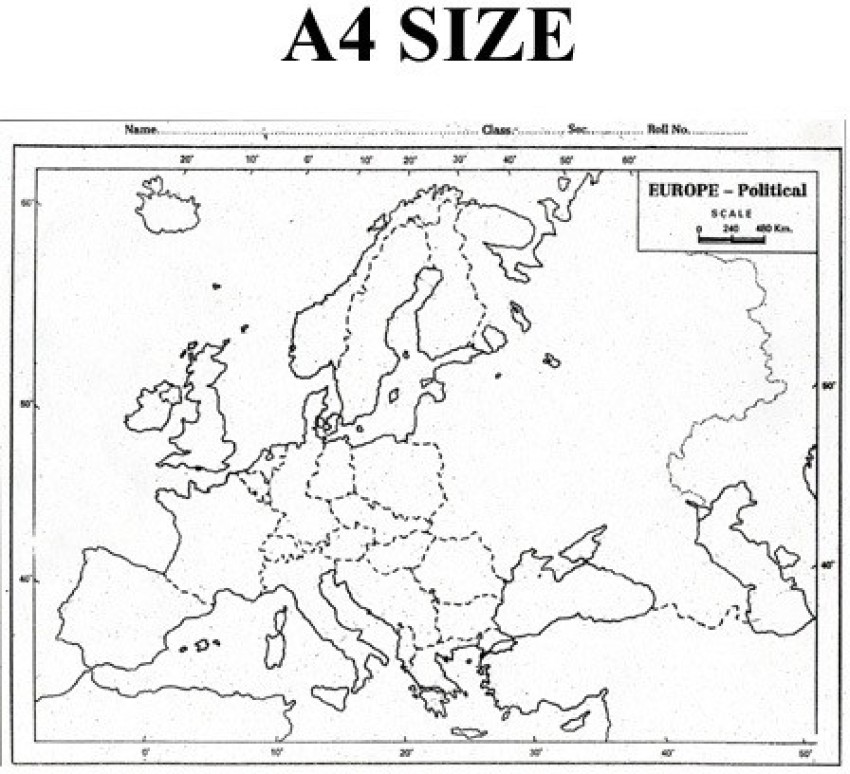 Buy Minimalist Map of Europe Wallpaper - Happywall