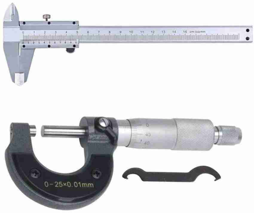 THE LABWORLD calliper 12.5 cm Vernier caliper pack of 2 slide caliper  12.5cm measurement metallic for measurement of round objects and depth.  Vernier
