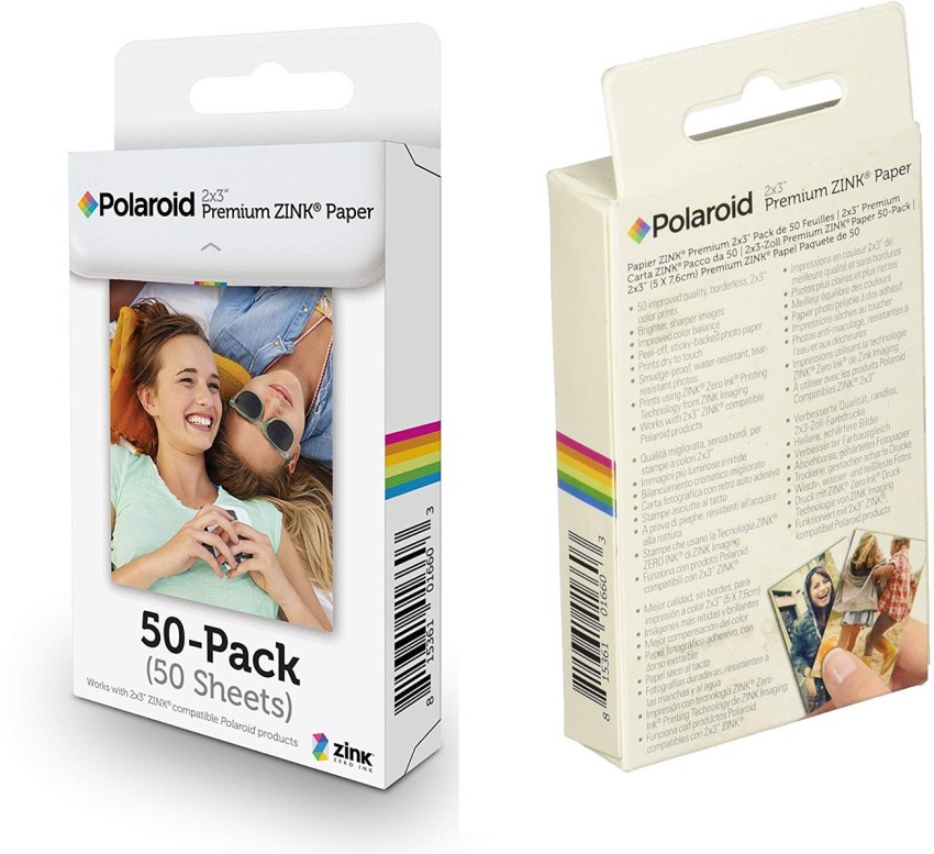 POLAROID 2x3 Premium ZINK Zero Photo Paper 50-Pack Film Roll
