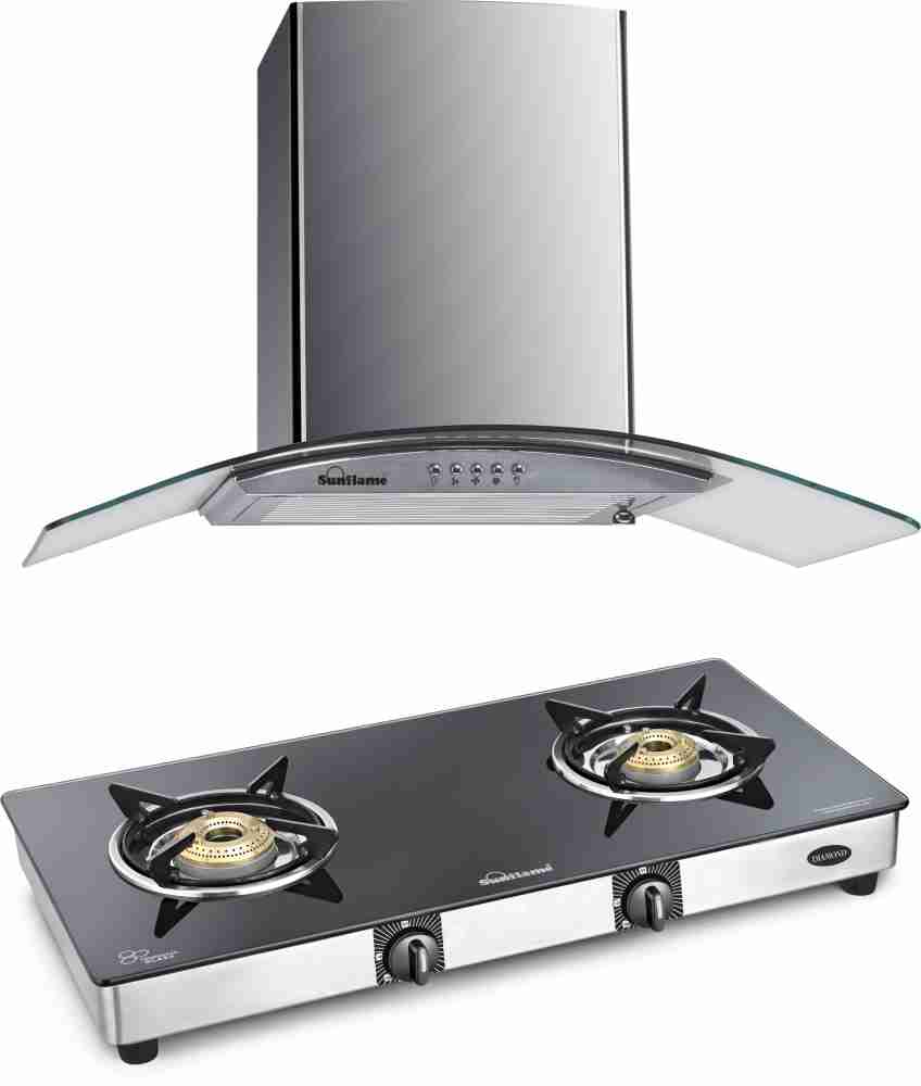 Sunflame chimney and gas outlet stove combo offer