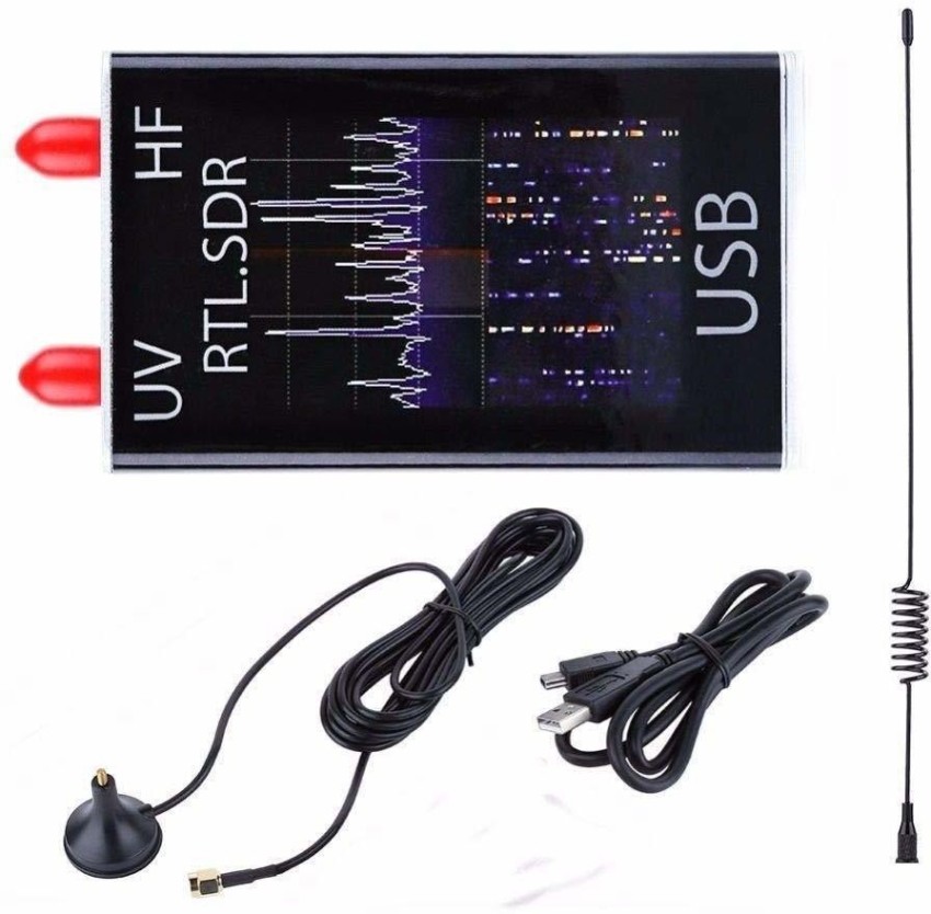 RTL SDR Receiver Full Band, 100KHz-1.7GHz Full-Band UV HF RTL-SDR USB Tuner  Receiver Ham Radio Receiver
