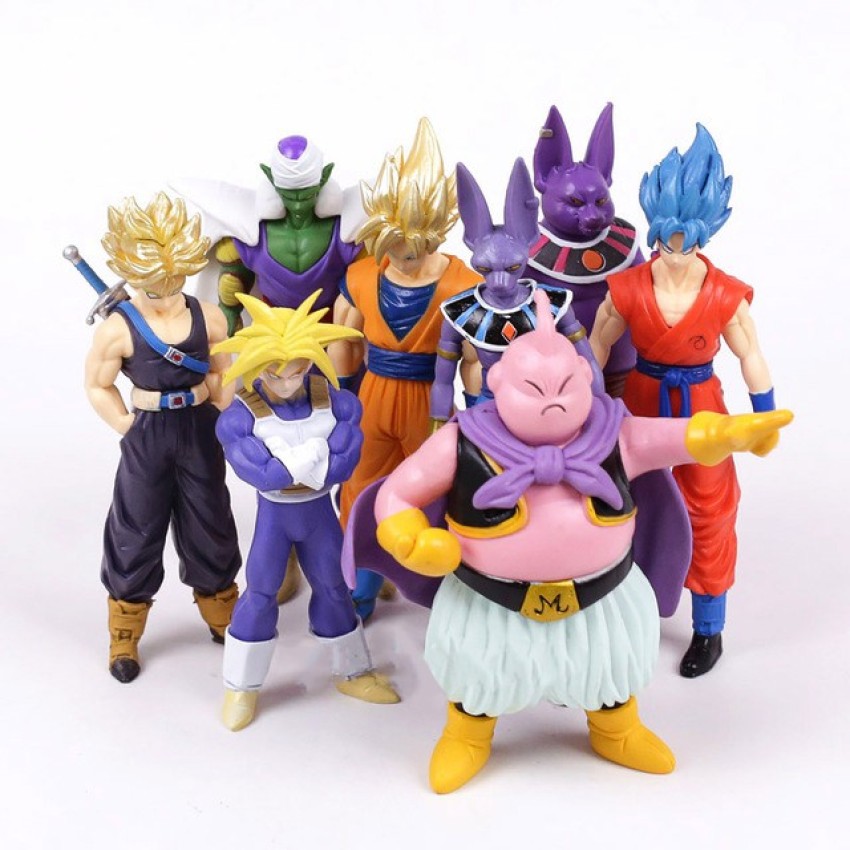 Kit 8 Action Figure Anime DragonBall Z Goku Vegeta Majin Boo, Magalu  Empresas