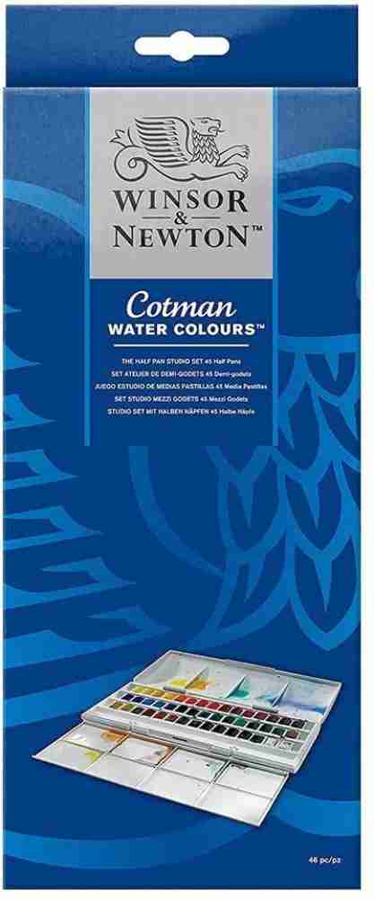 Winsor & Newton Cotman Water Colors Studio Set 45 Half Pans