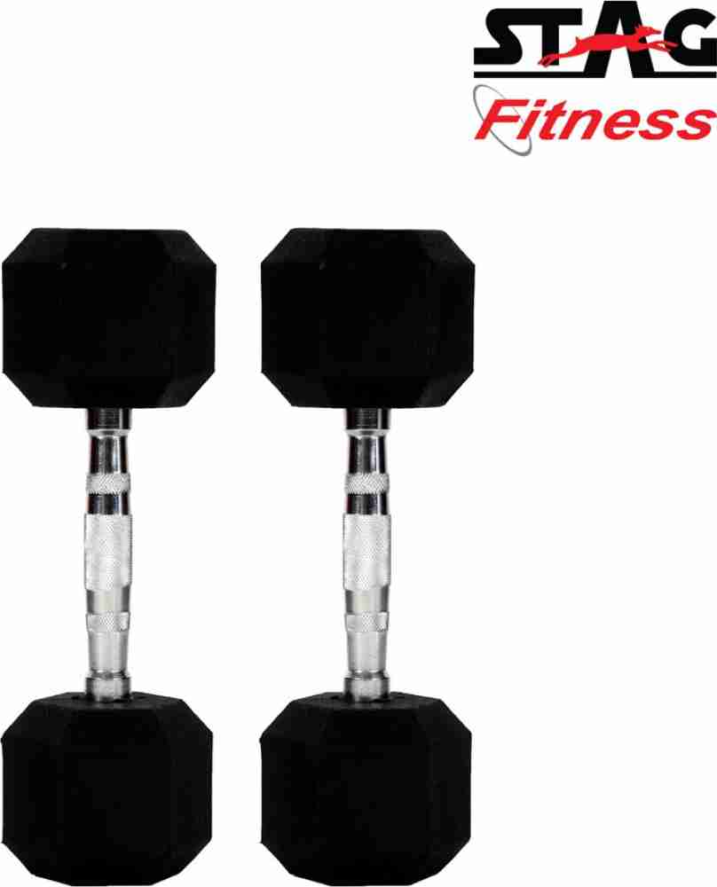 TNP Accessories Rubber Hexa Hex Dumbbells Weight Set Algeria