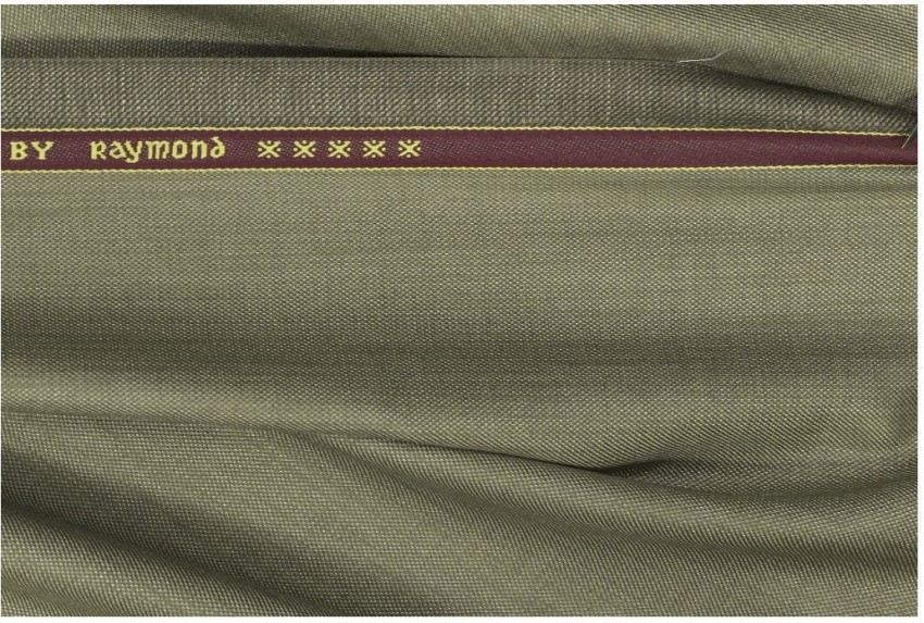 Combo of Unstitched Tessitura Monti White 160 Meter Shirt and Raymond Dark  Greenish Brown 125 Meter Trouser Fabric  The Libas Store