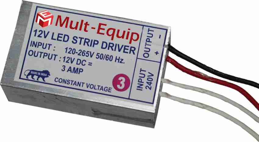 Mult Equip 12V LED DRIVER DC 12V 3A INPUT 120 265V 50 60 Hz. 36W
