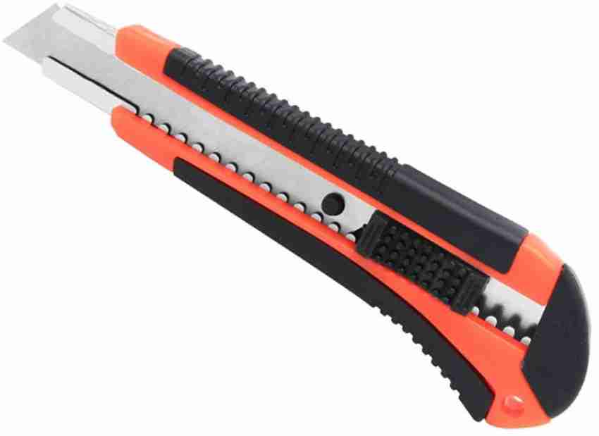 dinojames Heavy Duty 18 mm Cutter Knife with free Plastic Grip Hand-held  Paper Cutter 2pc Paper cutter 2pc Metal Cutter Price in India - Buy  dinojames Heavy Duty 18 mm Cutter Knife