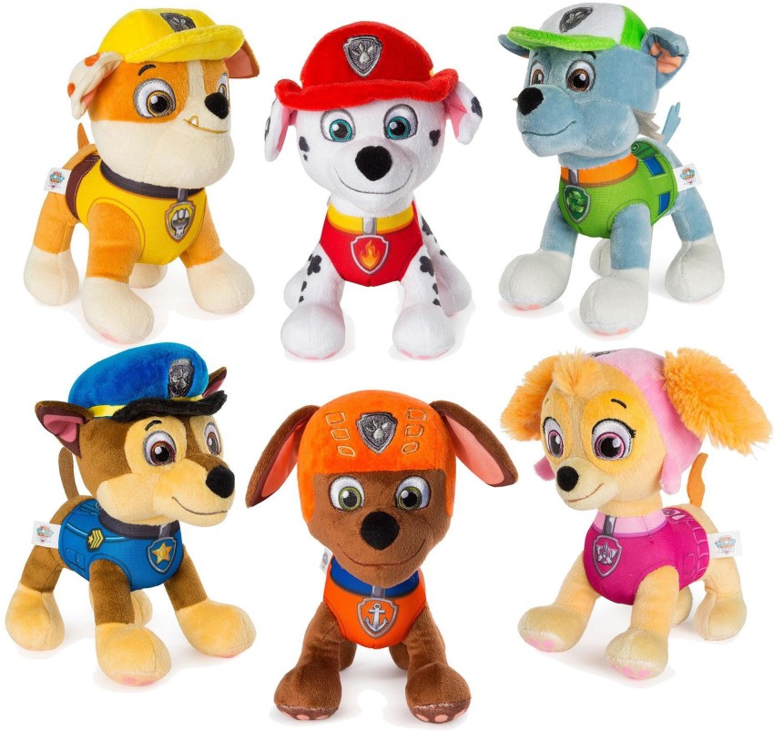 IndusBay Paw Patrol Soft Toys (Marshall, Chase, Rocky, Skye