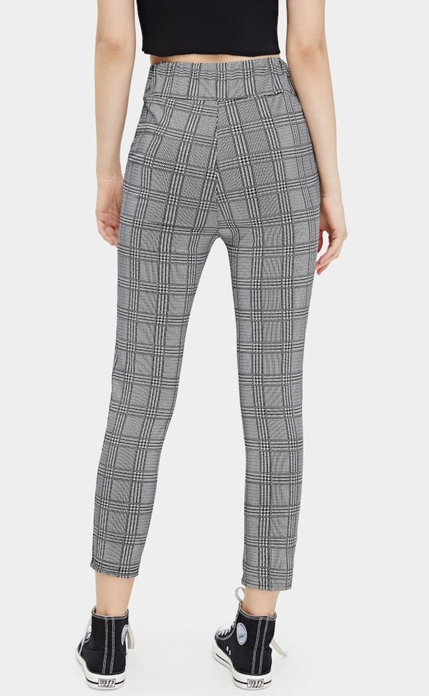 Buy Miss Chase Women Grey Checkered Polyester Single Trousers & Pants  Online at Best Prices in India - JioMart.