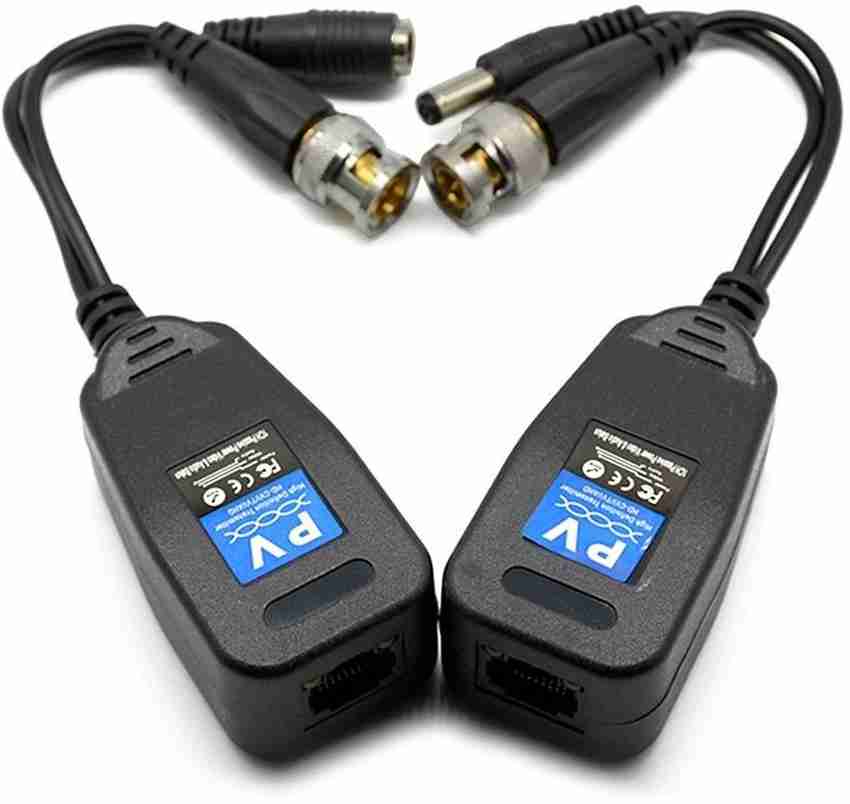 LipiWorld Video Balun with DC Power and UTP HD CVI ADTVI AHD CVBS