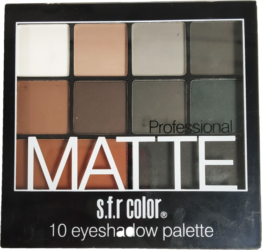 Buy S.F.R Color Professional Matte 10 Eyeshadow Palette (Color 3) Online at  Low Prices in India 