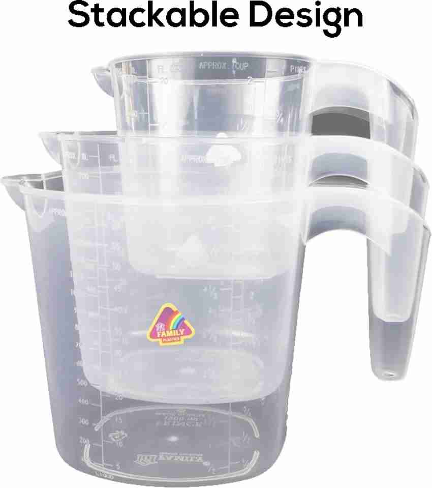 3-Piece Measuring Cup Set, 1L / 500mL / 250 mL, BPA-Free – Chef