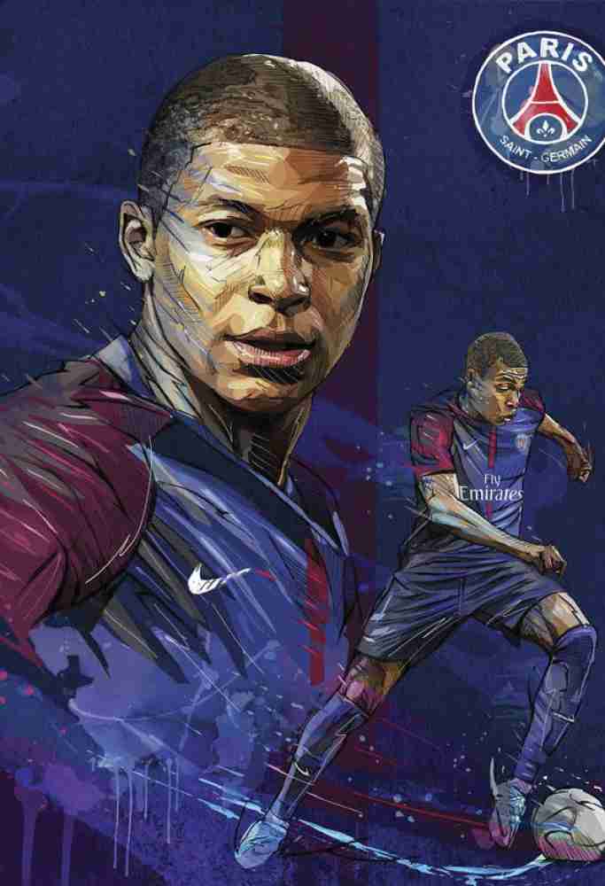 𝗢𝗹𝗹𝗶𝗲 🎨 on X: Kylian Mbappe - Poster Design 🔵🔴 Likes and