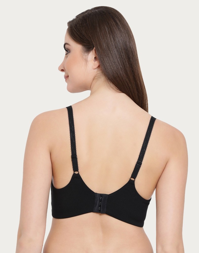 Buy Padded Non-Wired Demi-Cup Feeding Bra in Black - Cotton Online India,  Best Prices, COD - Clovia - BR2199P13
