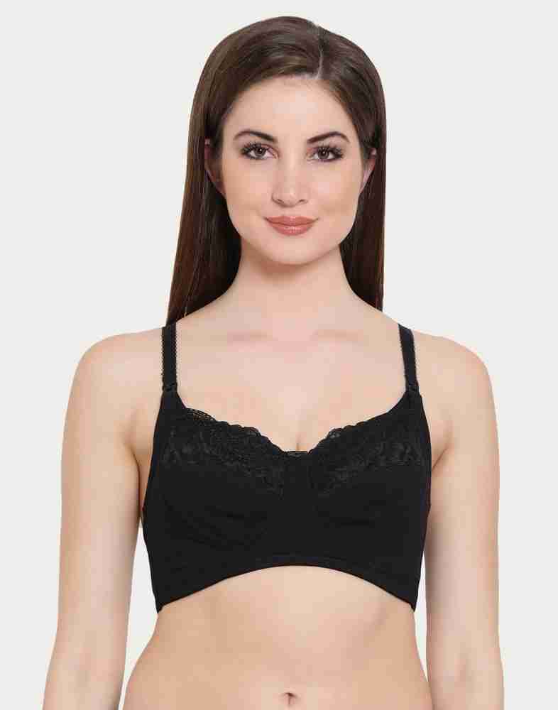 Buy Clovia Polyamide Solid Padded Full Cup Wire Free Maternity Bra
