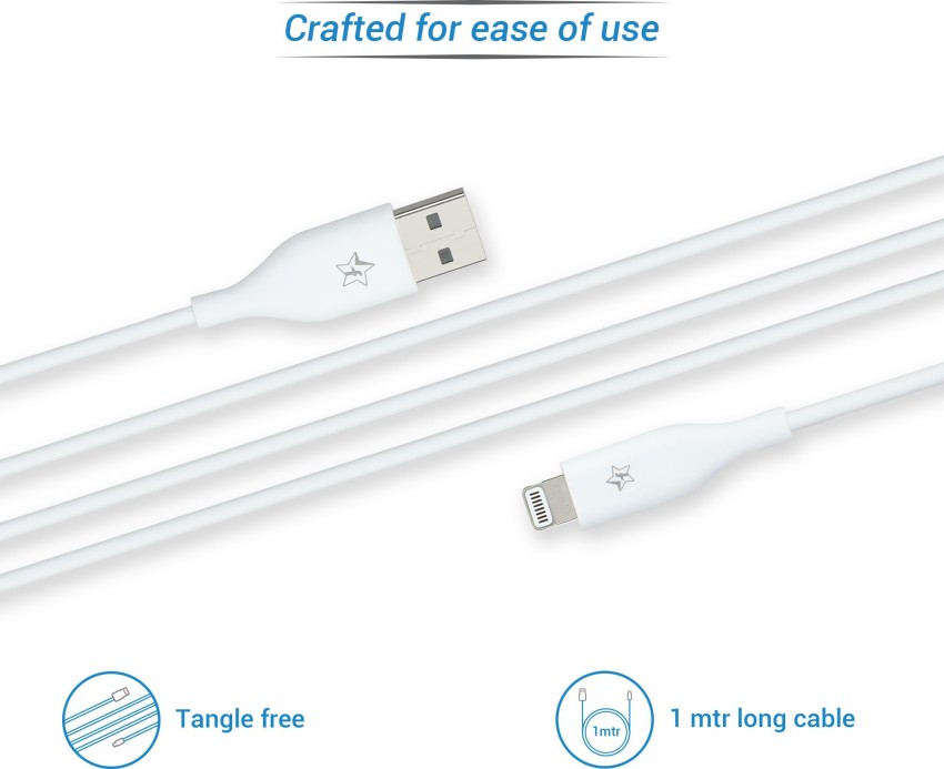 Lightning USB Spiralkabel 2Pack, Apple Carplay Kompatibel und MFi