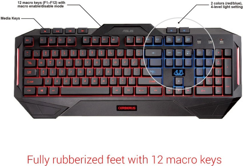 ASUS CERBERUS Mechanical Gaming Keyboard Review