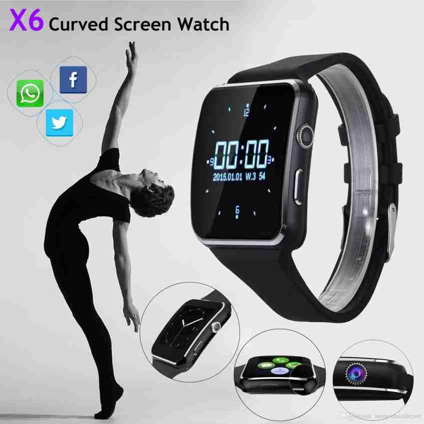 X6 curved cheap screen watch