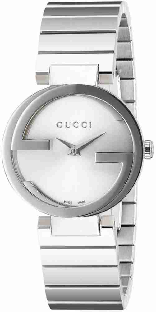 Gucci silver watch discount ladies