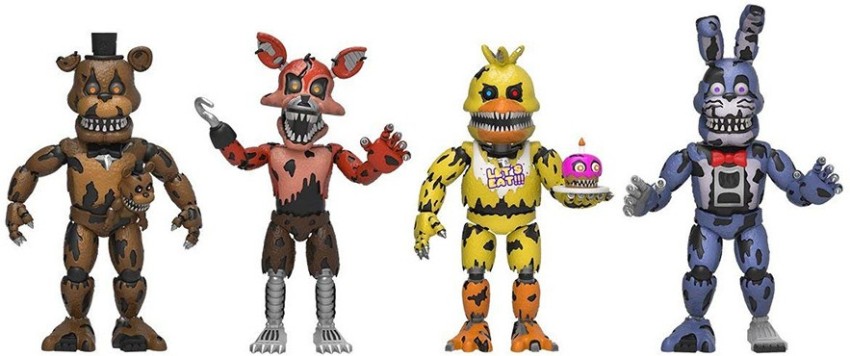Five Nights at Freddy's - Pack 4 figurines Nightmare 5 cm - Figurine -Discount