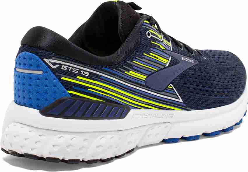 BROOKS Adrenaline GTS 19 Synthetic Black Walking Shoes For Men