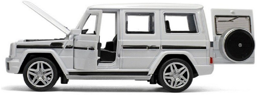 Mini Auto White 1:32 Diecast Metal Body Mercedes Benz SUV Jeep