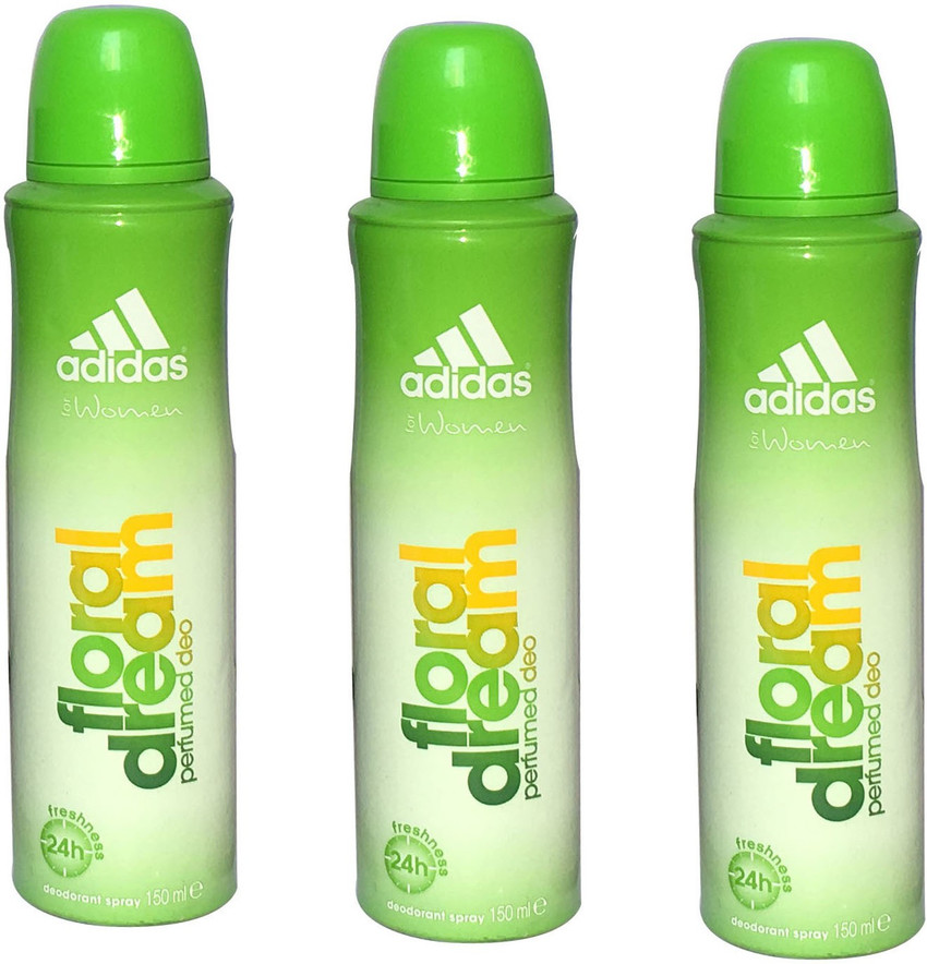ADIDAS FLORAL DREAM PACK OF 3 Deodorant Spray For Women