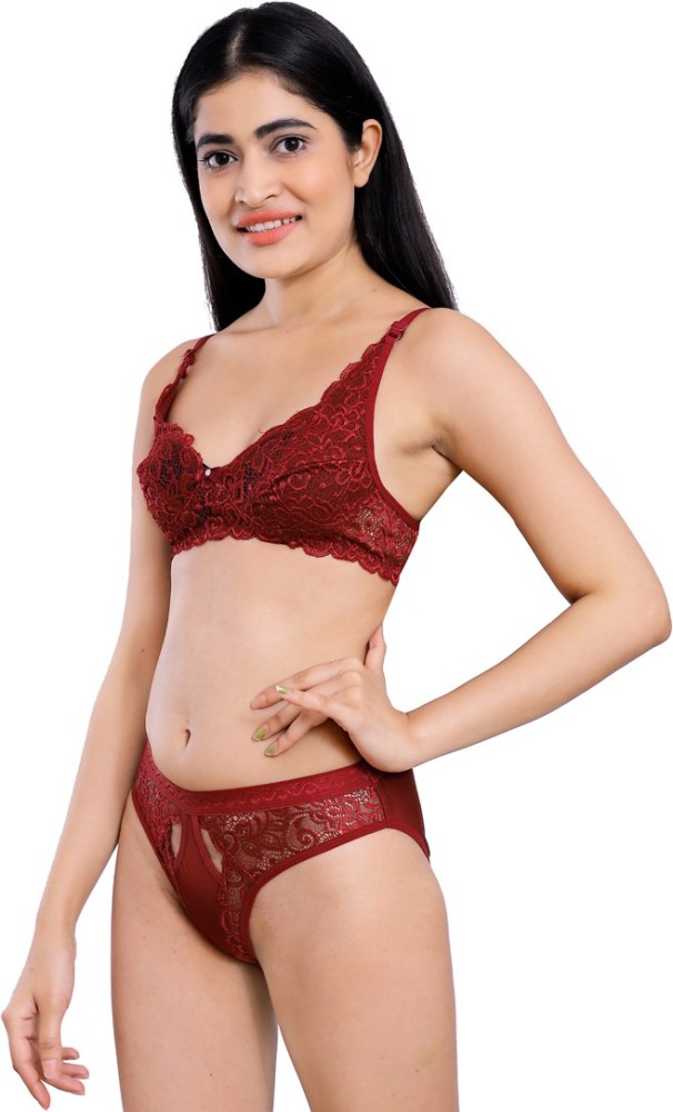 Buy online Black Lace Detail Bra And Panty Set from lingerie for Women by  Tcg for ₹299 at 50% off