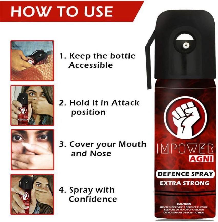 IMPOWER Self Defence Pepper Stream Spray Pack Of 5 Pepper Fogger Spray  Price in India - Buy IMPOWER Self Defence Pepper Stream Spray Pack Of 5  Pepper Fogger Spray online at