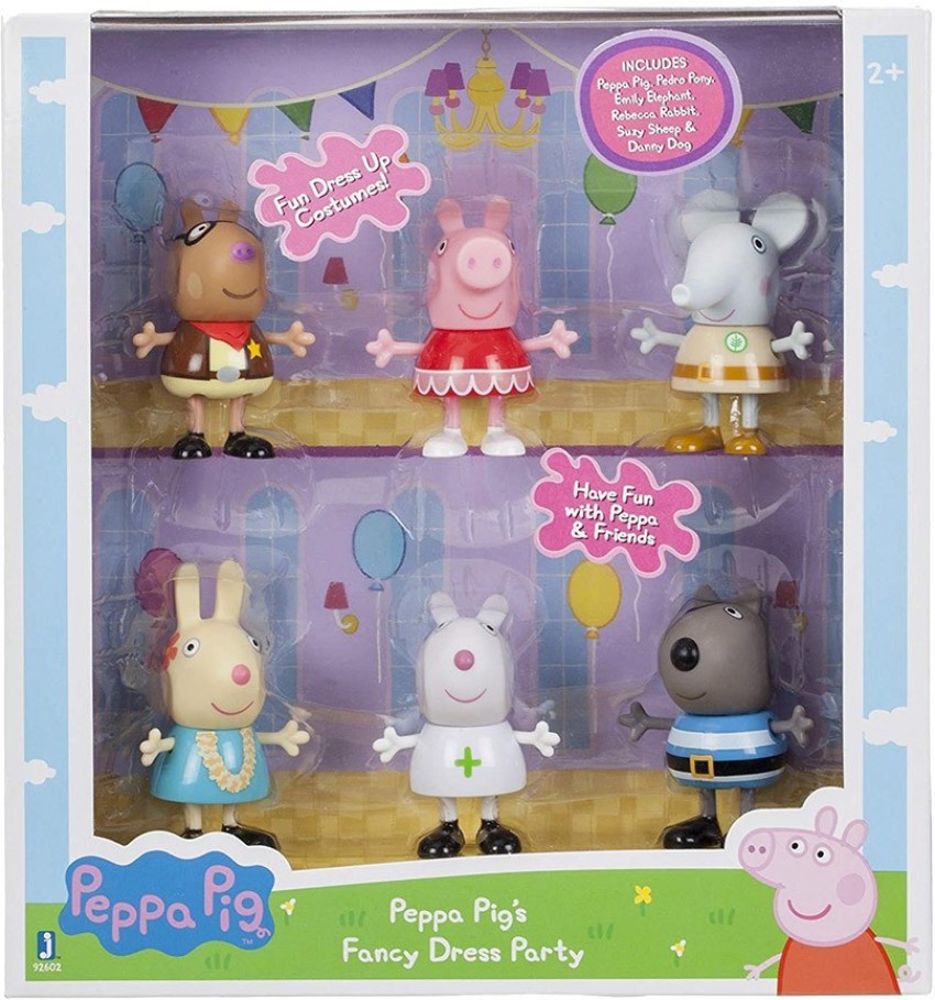 Peppa pig fancy shop dress party figures