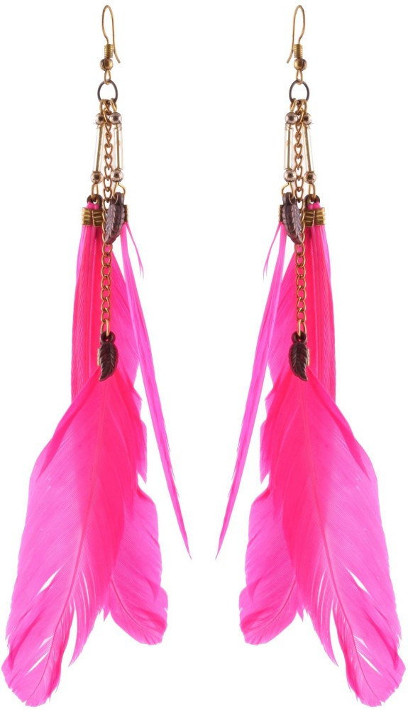 Feather earrings deals online flipkart