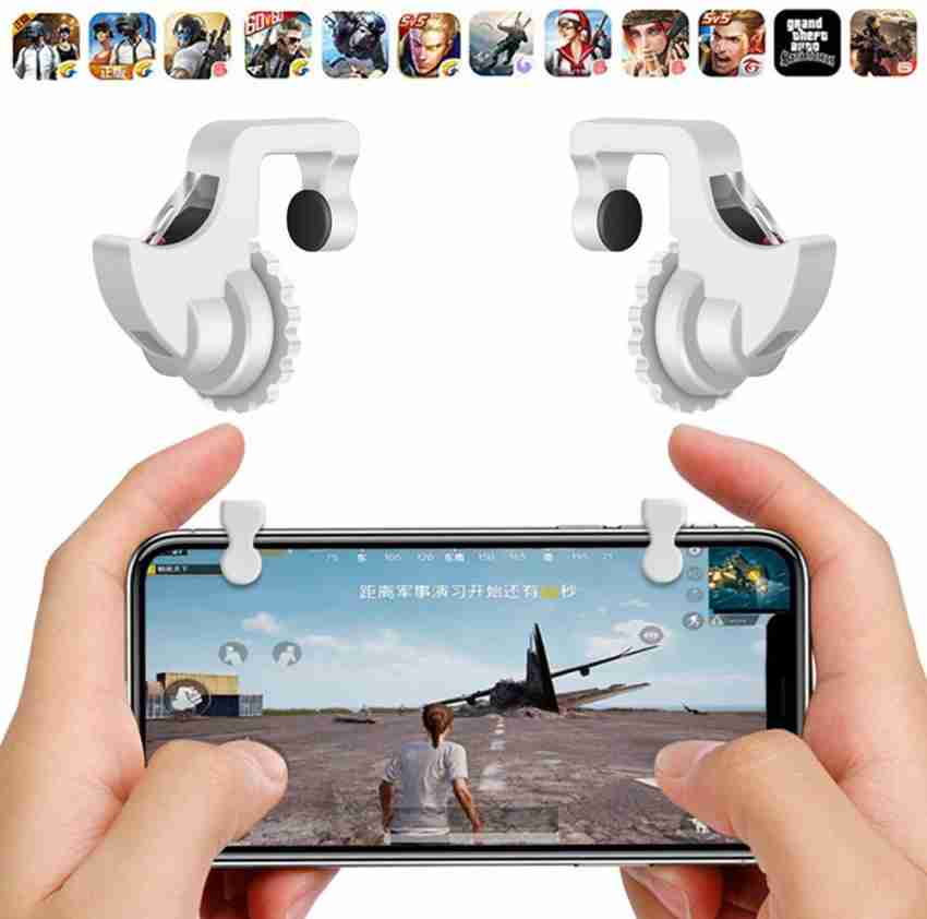 GADGETSWRAP Mobile Phone Game pad Trigger Fortnite pubg Mobile Gaming  Accessories with Fire Shooter Controller Button Aim Key Screw Style - White  Gaming Accessory Kit - GADGETSWRAP 