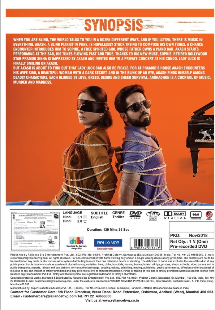 Download andhadhun best sale full movie hd