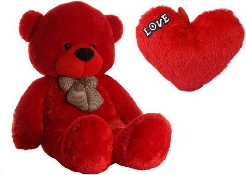 5 feet red teddy bear sales