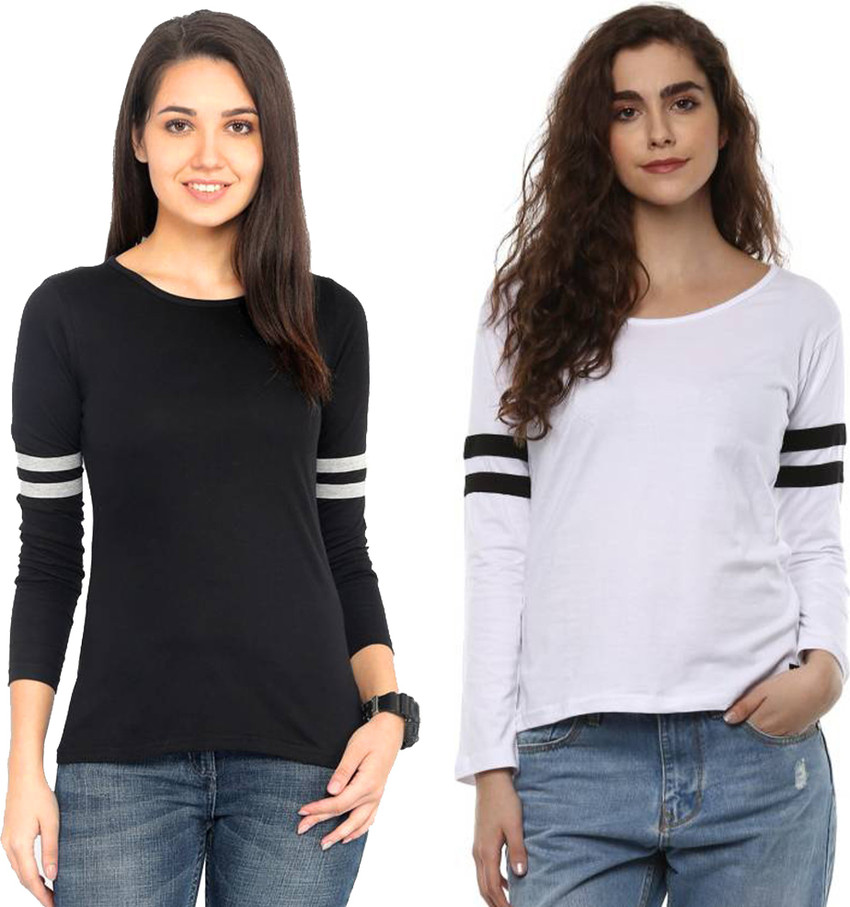 white full sleeve t shirt flipkart