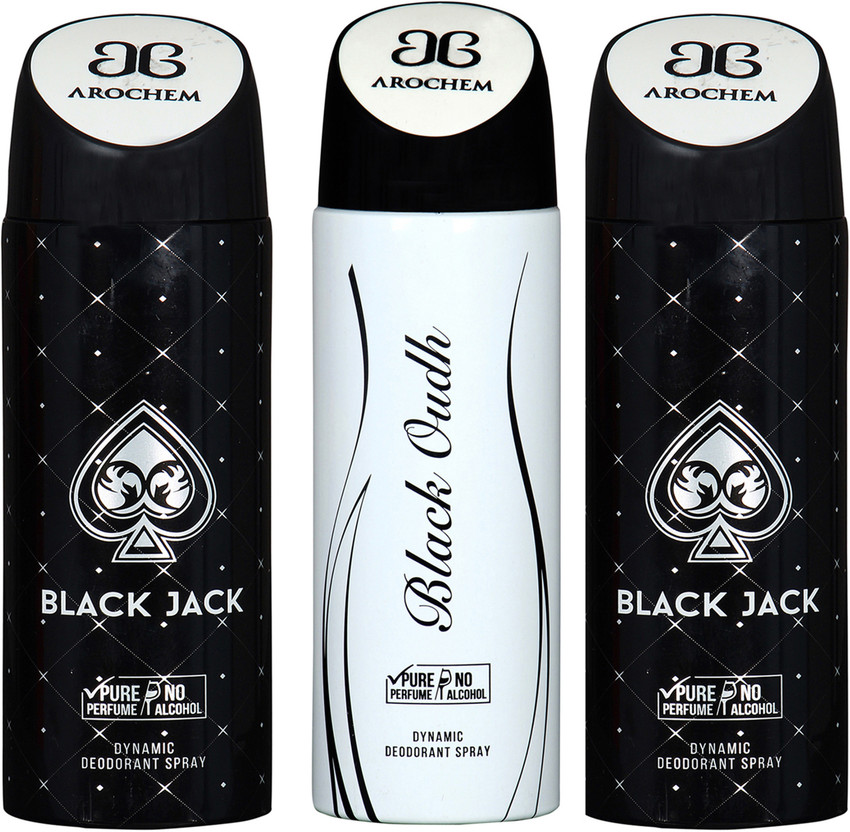 AROCHEM black jack black oudh and black jack combo Deodorant Spray