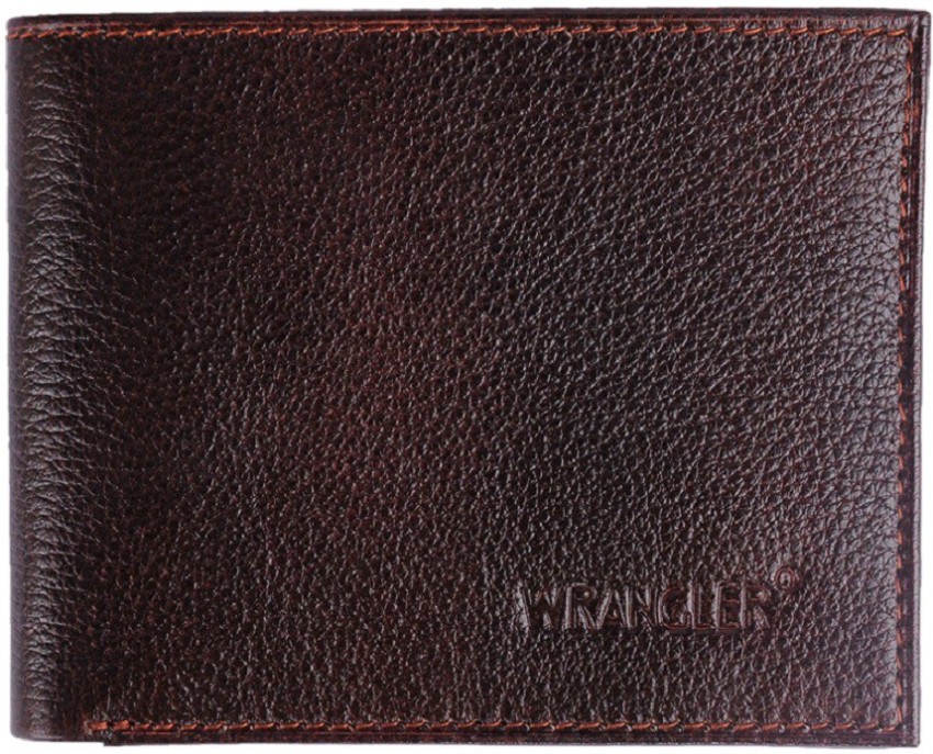 Wrangler Men Brown Genuine Leather Wallet BROWN Price in India