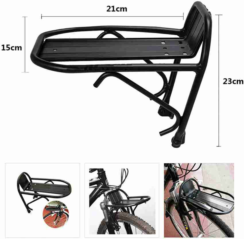 Futurekart Mini Alloy Front Pannier Rack Bike Carrier Shelf Rack