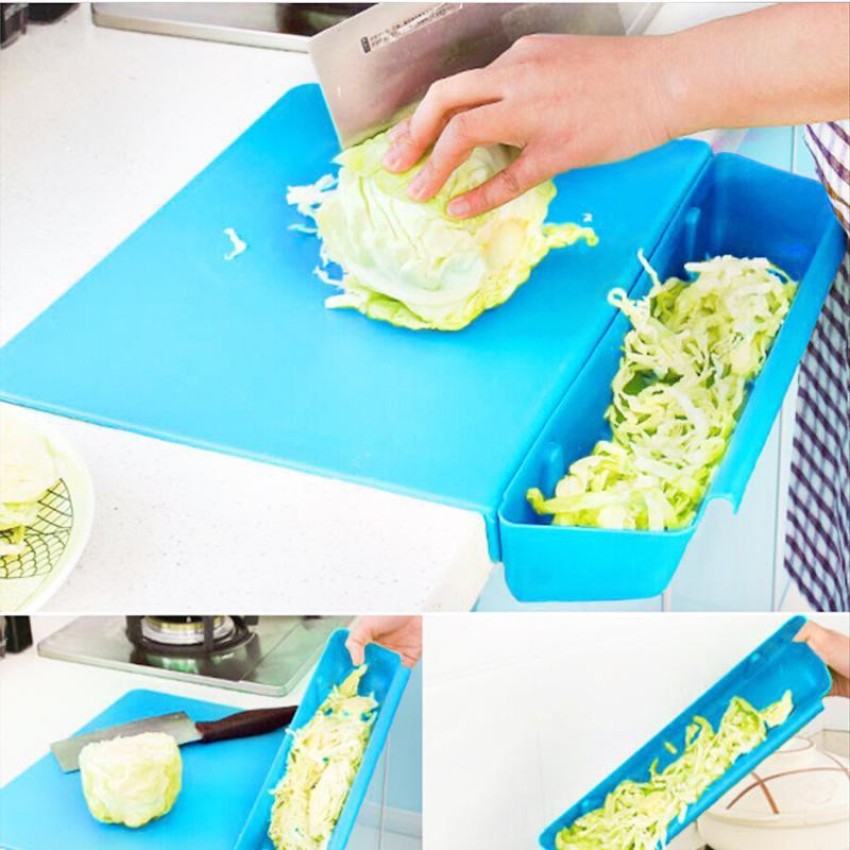 Cutting Board Plastic Foldable Wall-mounted Kitchen Chopping Cutting Board  Strainer Pizza Mat