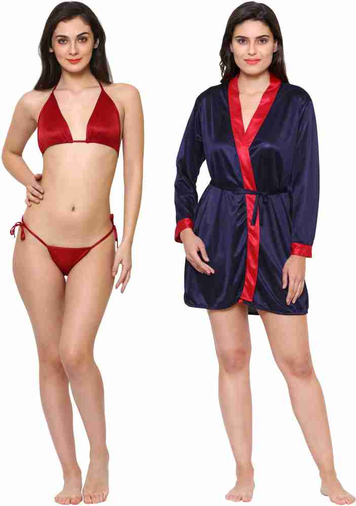 Klamotten Women Robe and Lingerie Set - Buy Klamotten Women Robe and  Lingerie Set Online at Best Prices in India