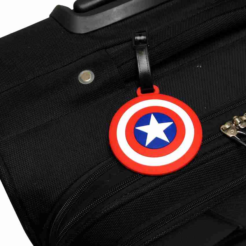 Captain america luggage on sale tag