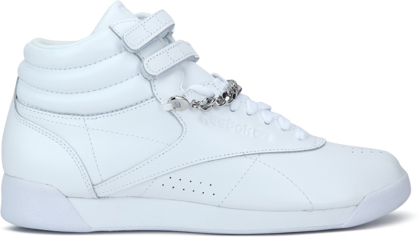 All white high top on sale reeboks