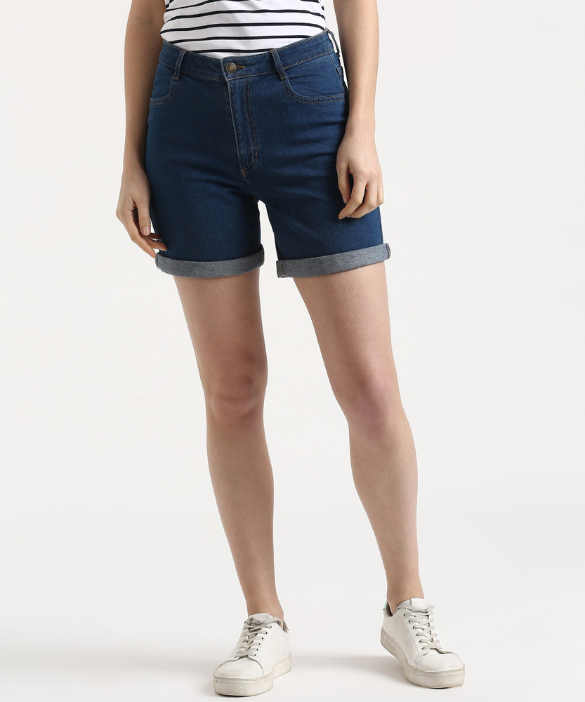 Marks and spencer denim shorts online