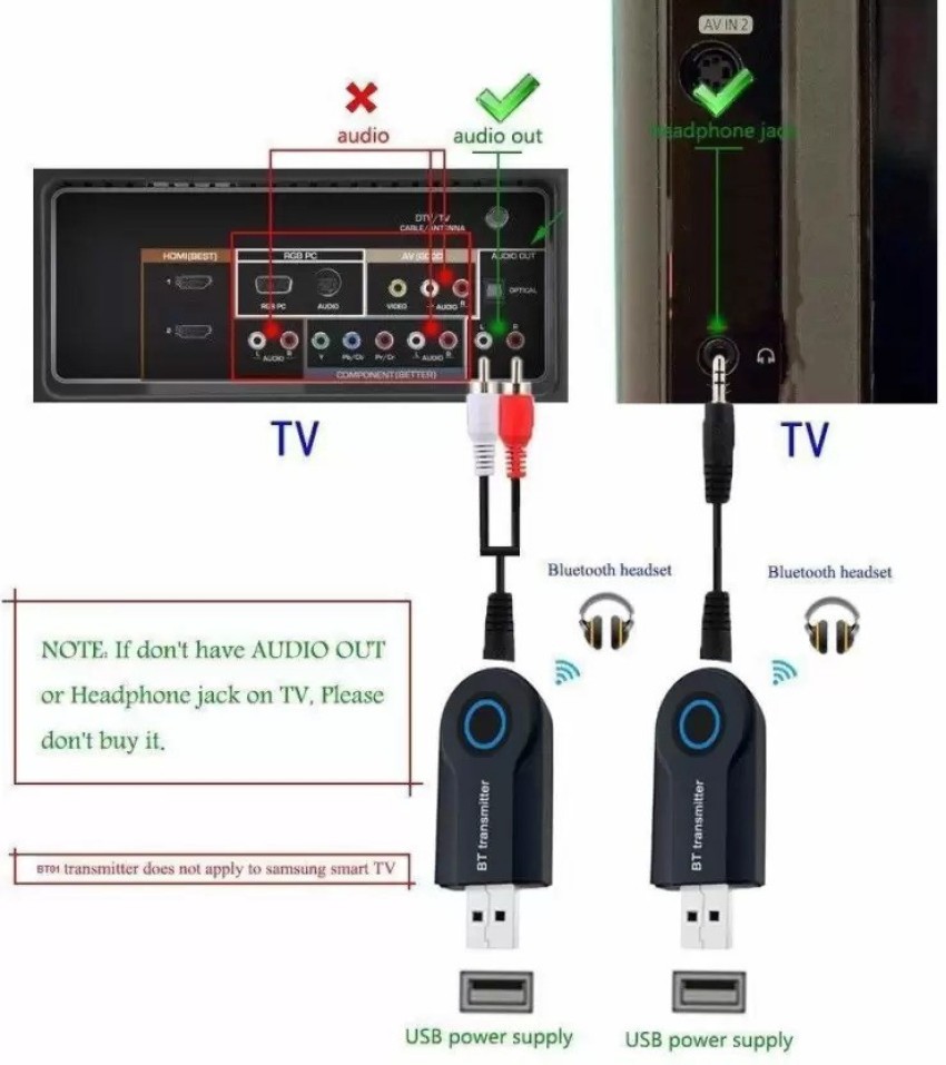 How To Add Bluetooth Sound On ANY TV Easily With A Bluetooth Receiver! 