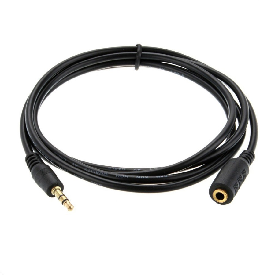 Techvik RCA Audio Video Cable 3 m 3 meter Stereo AUX 3.5mm male