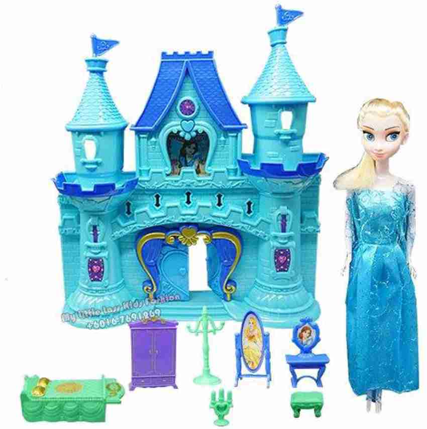 Frozen barbie hot sale castle